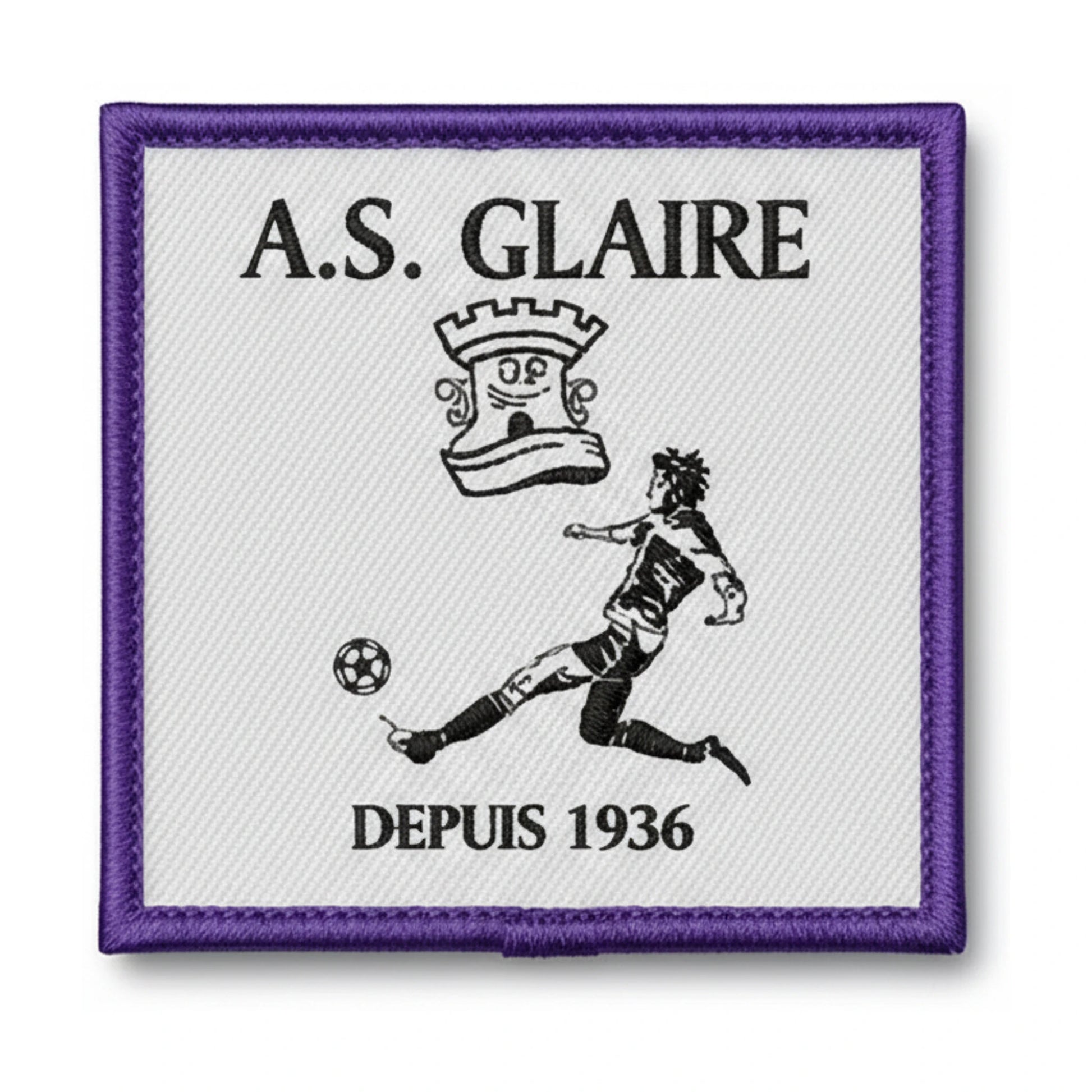 Patch brodé A.S. DE GLAIRE Football logo