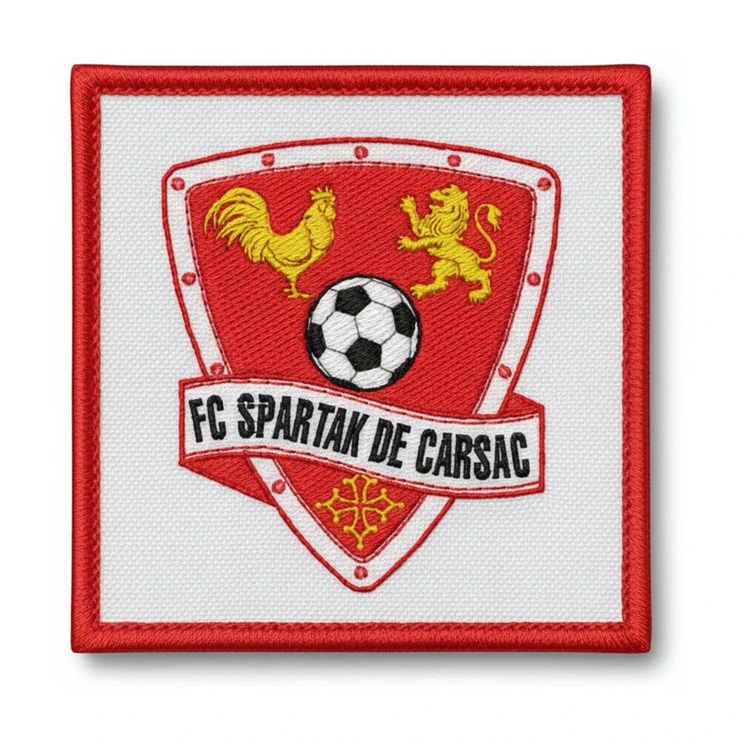 Patch brodé Fc Spartak De Carsac Football logo
