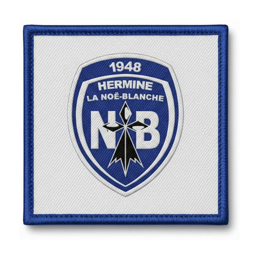 Patch brodé l'Hermine La Noe Blanche Football logo