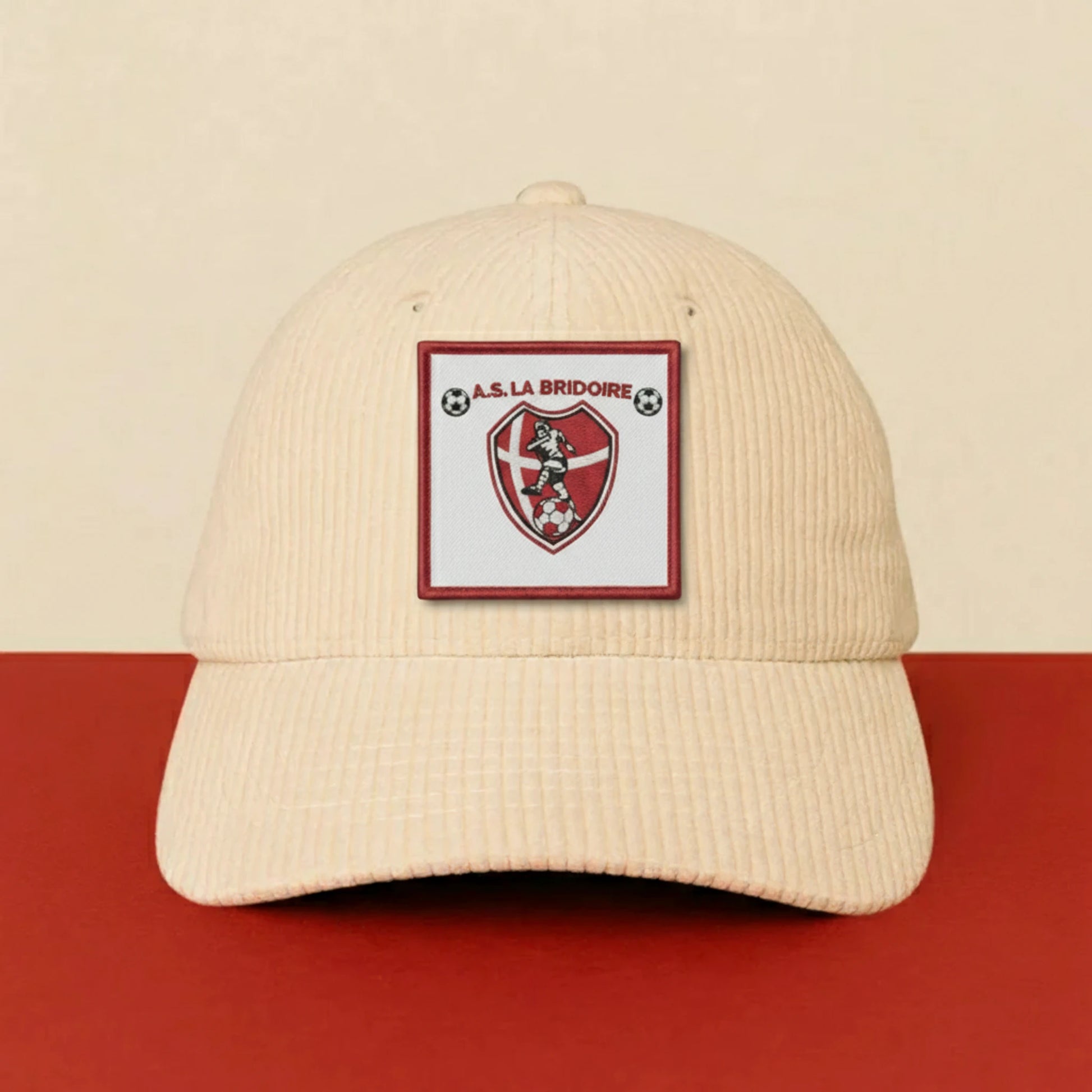 Détail broderie patch A.S. LA BRIDOIRE