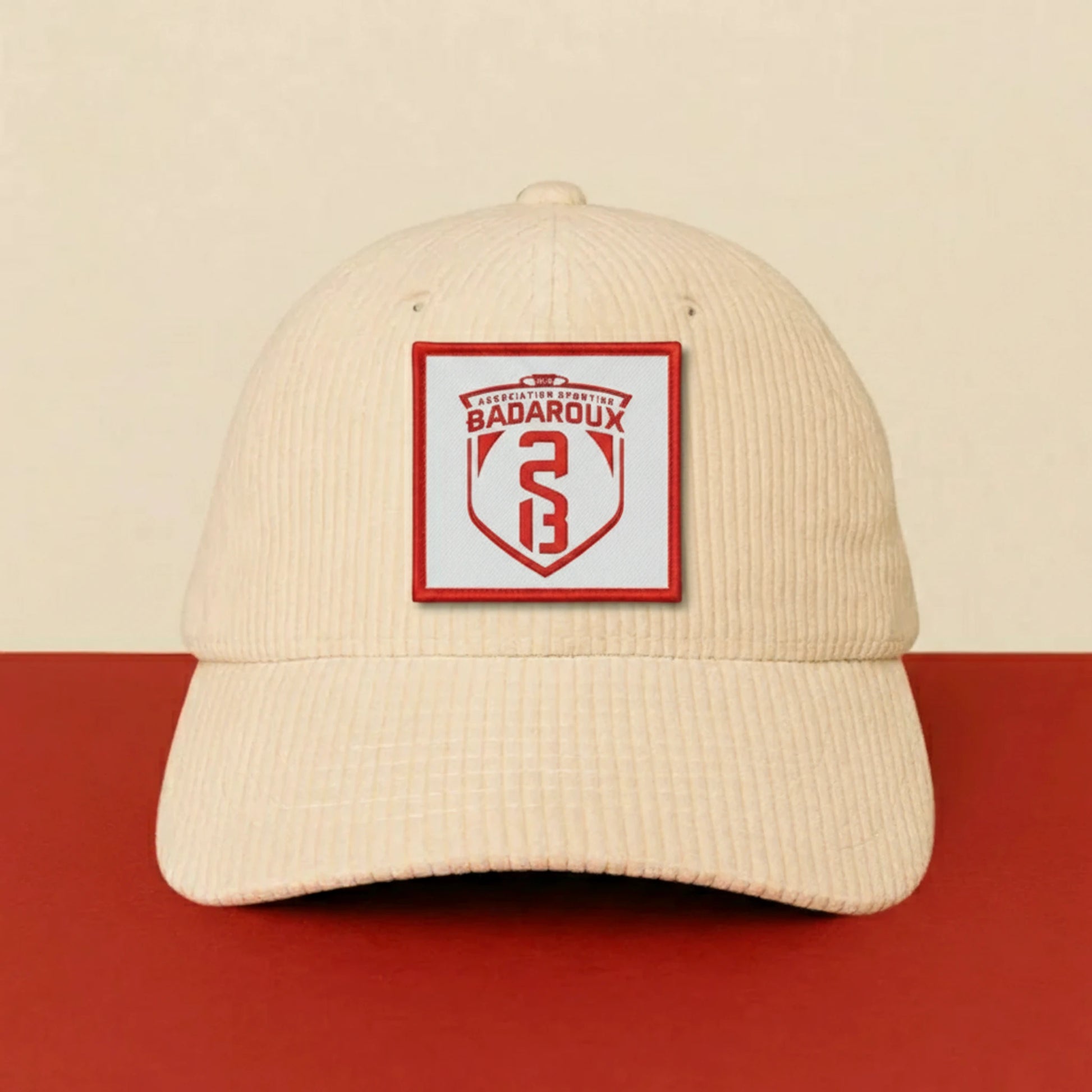Patch A.S. BADAROUX sur casquette à velcro PPATCH