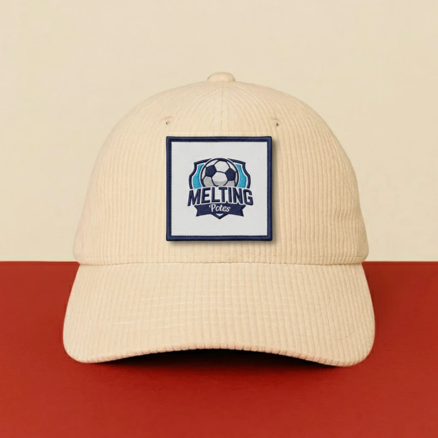 Détail broderie patch MELTING POTES F. C.