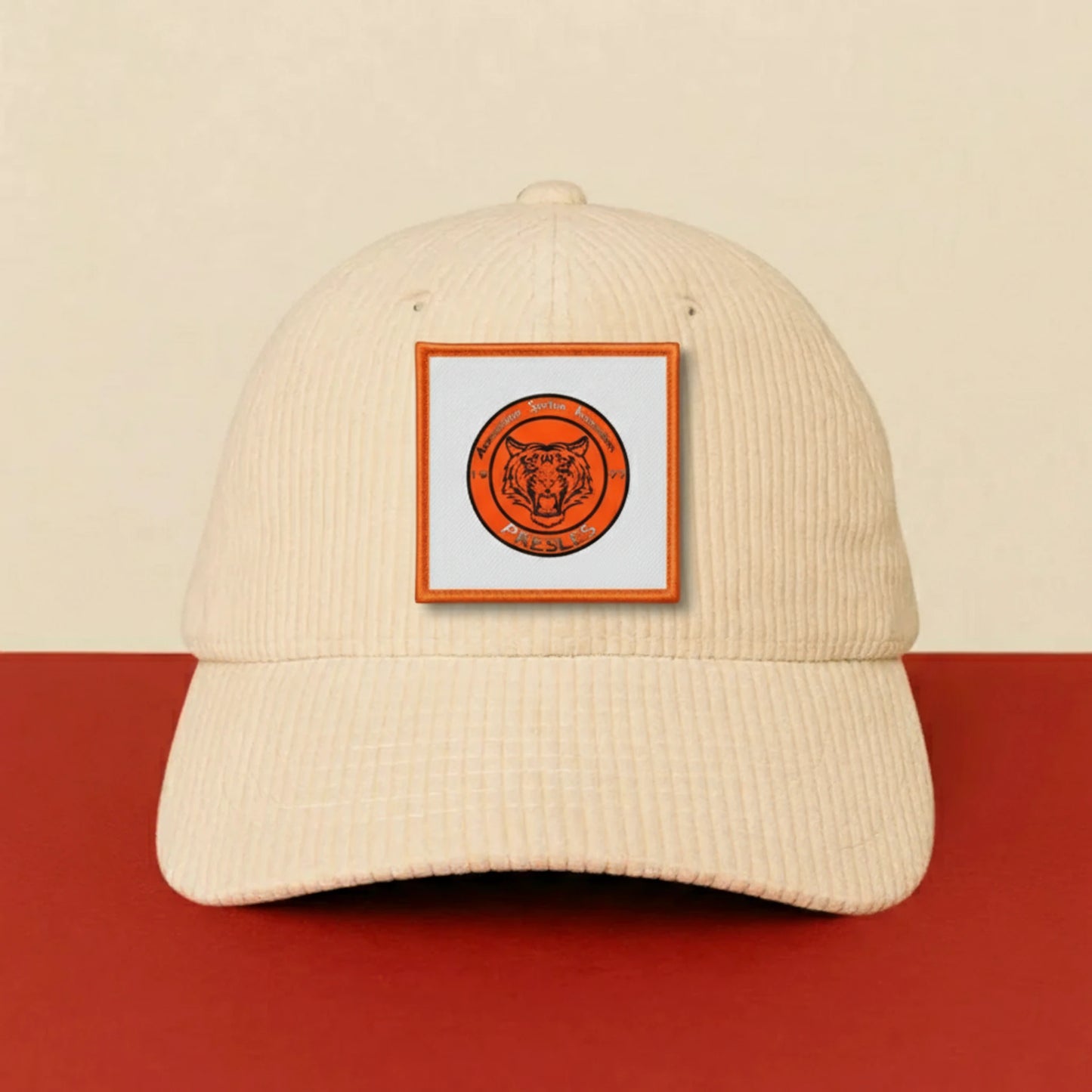 Patch A.S. ANIMATION PRESLES sur casquette à velcro PPATCH
