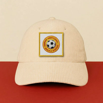 Patch AM. S. GENSAC MONTCARET sur casquette à velcro PPATCH