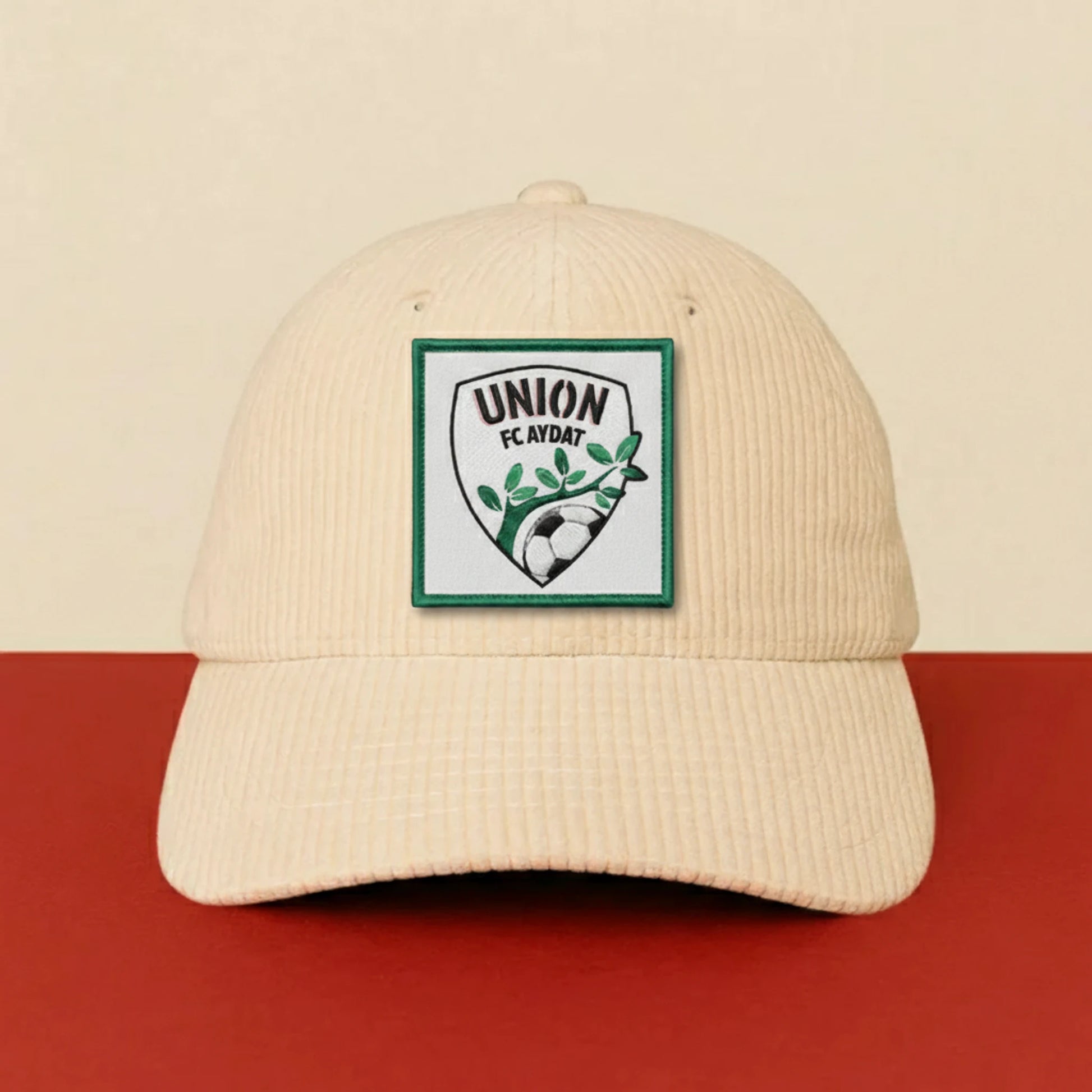 Patch UNION FOOTBALL CLUB AYDAT sur casquette à velcro PPATCH