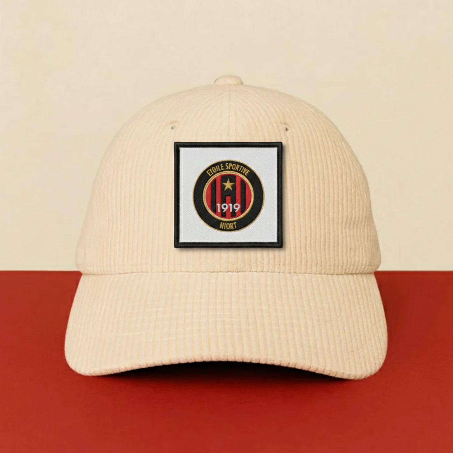 Détail broderie patch ETOILE SPORTIVE DE NIORT