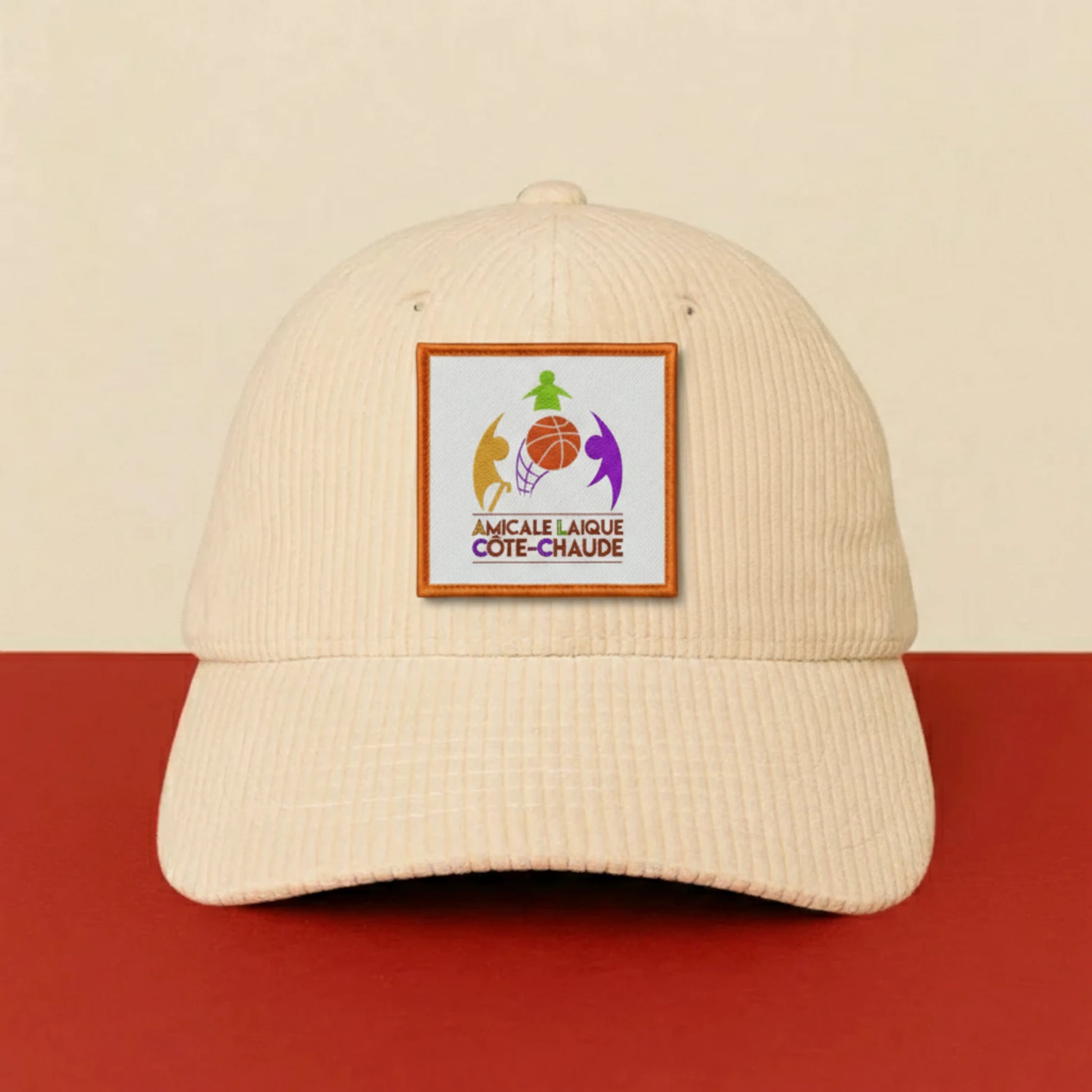 Patch St Etienne Cote Chaude sur casquette à velcro PPATCH