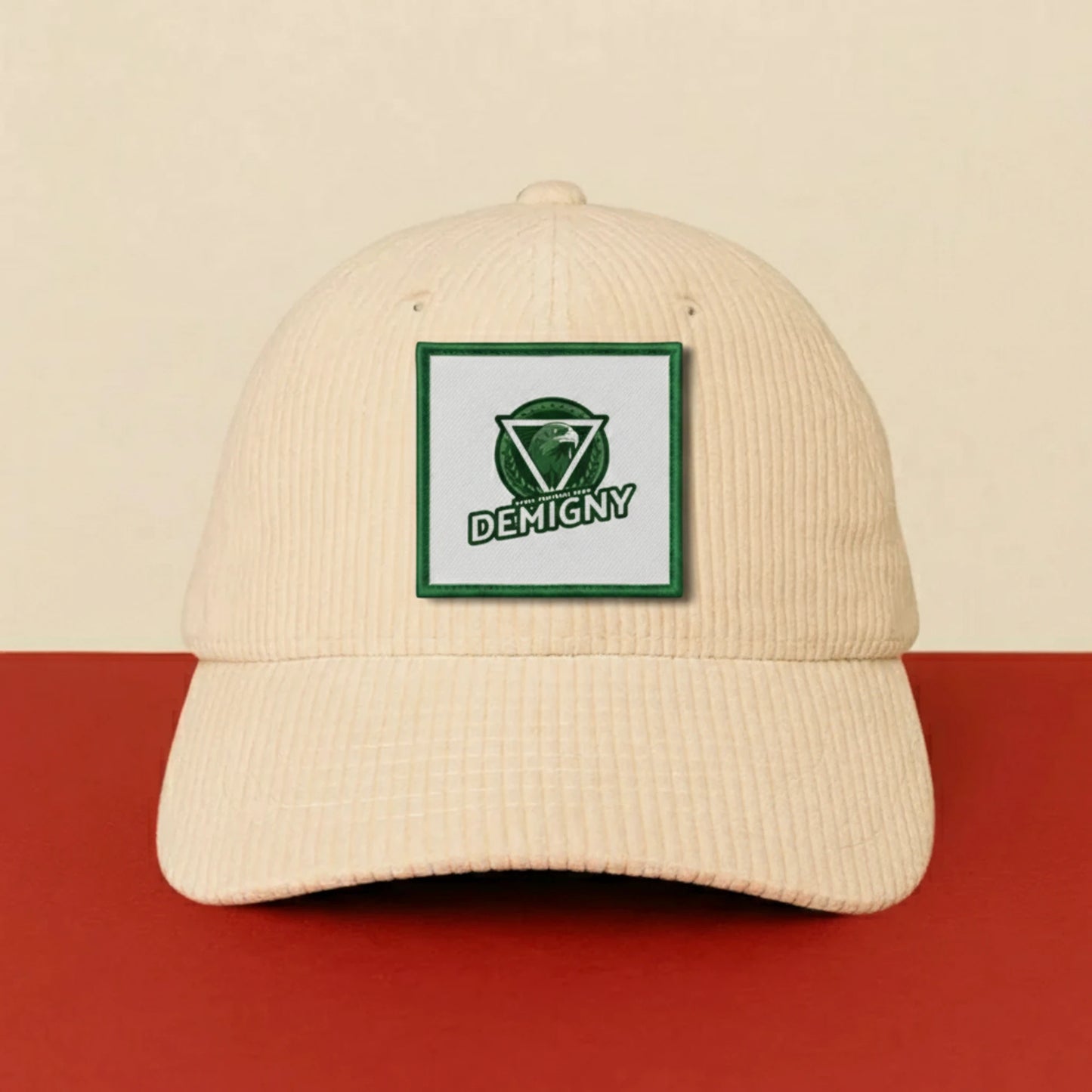 Détail broderie patch EV. DE DEMIGNY