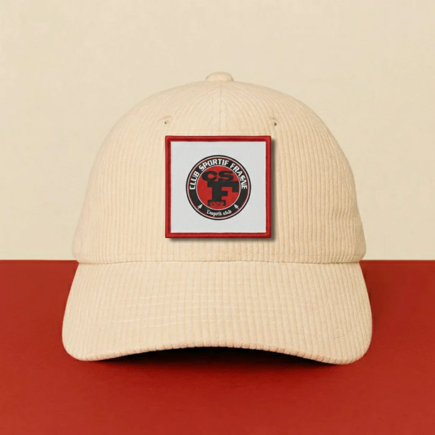 Détail broderie patch C.S. DE FRASNE