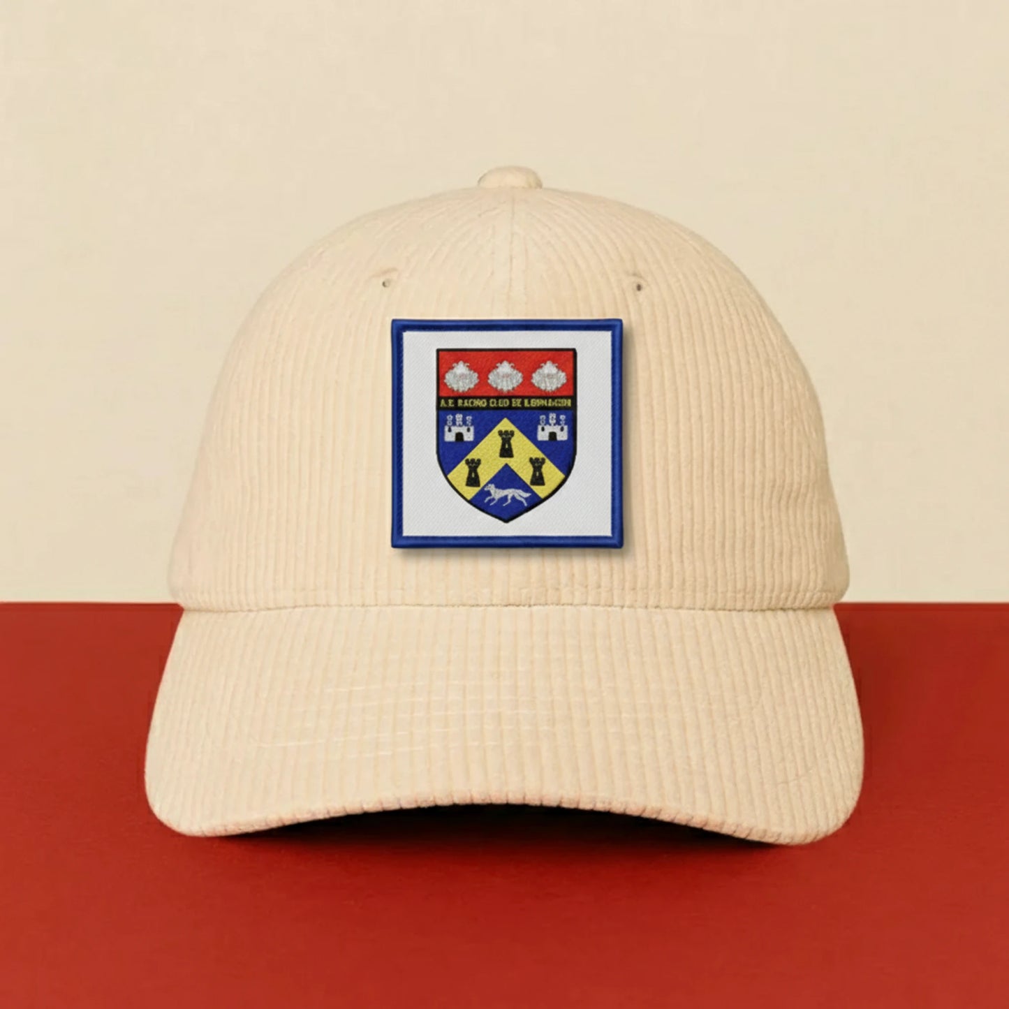 Patch A. S. RACING CLUB DE LORMAISON sur casquette à velcro PPATCH