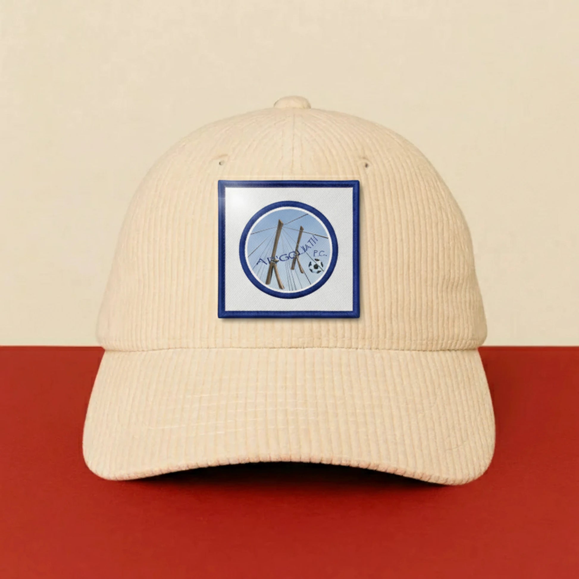 Détail broderie patch ARGOL FOOTBALL CLUB AR'GOLIATH
