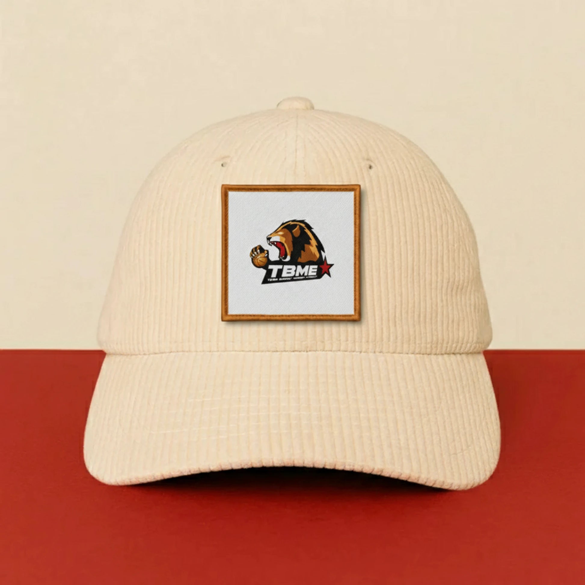 Patch Team Basket Morigny Etrechy sur casquette à velcro PPATCH