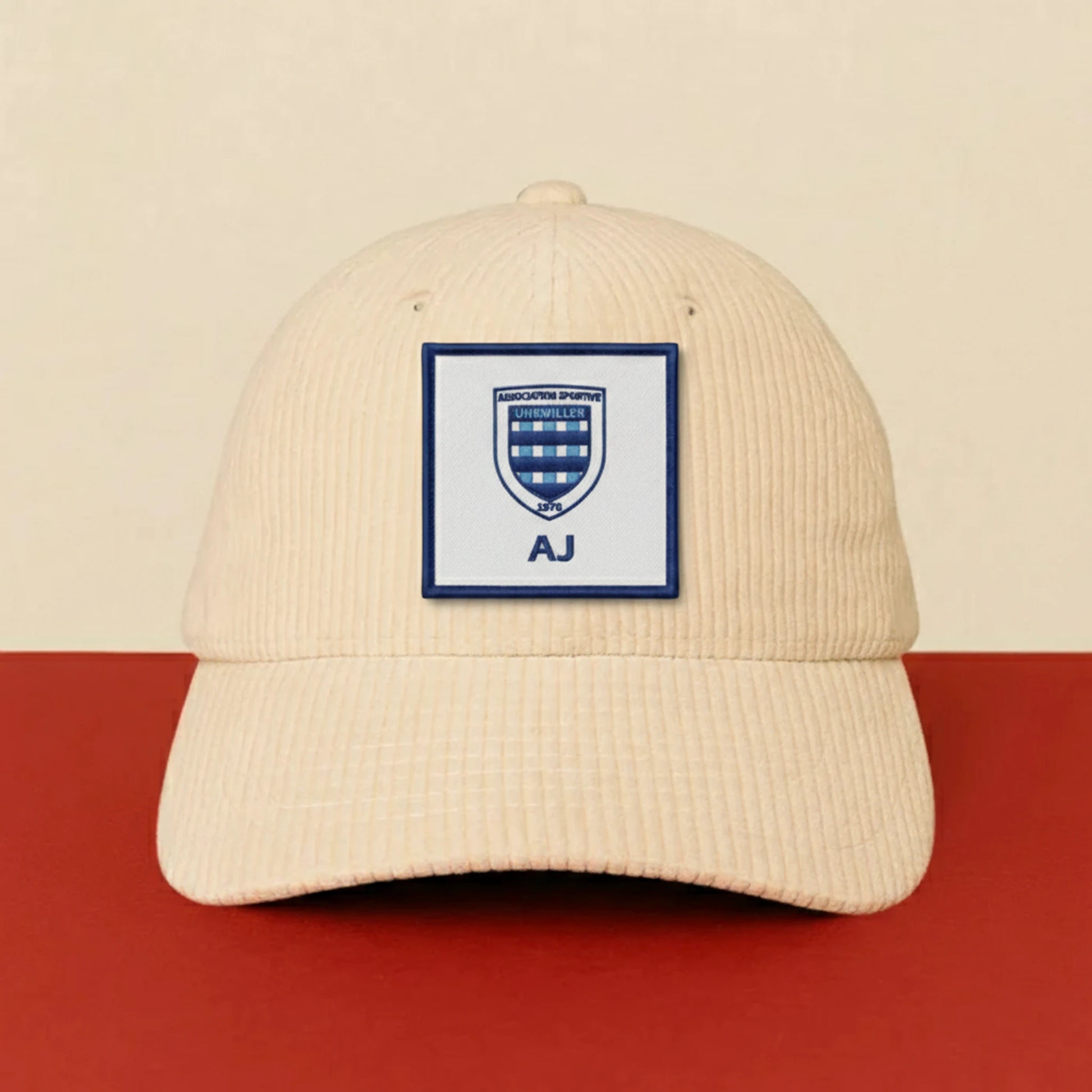 Patch A.S. UHRWILLER sur casquette à velcro PPATCH