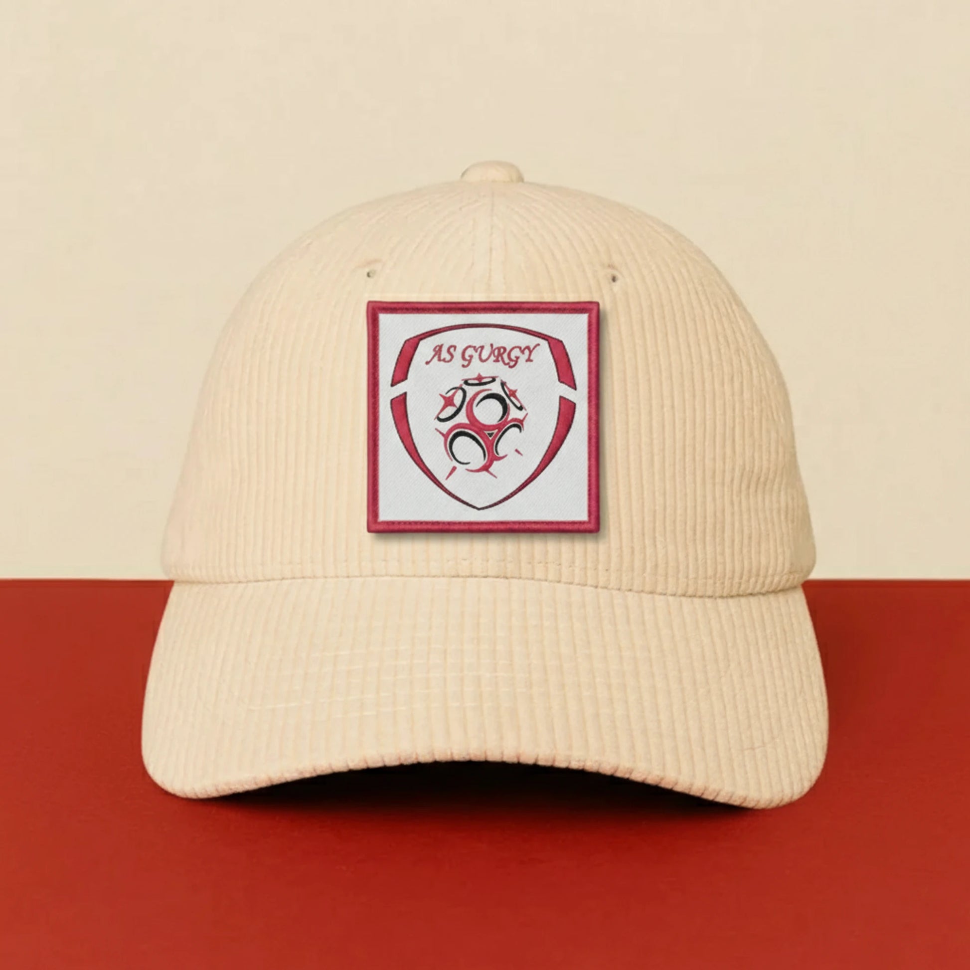 Patch A.S. DE GURGY sur casquette à velcro PPATCH