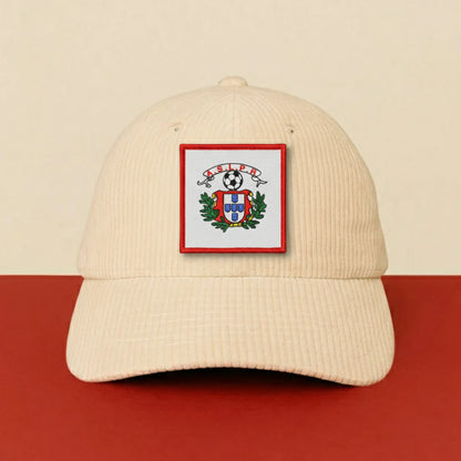 Patch A.S. PORTUGAIS ROANNE sur casquette à velcro PPATCH