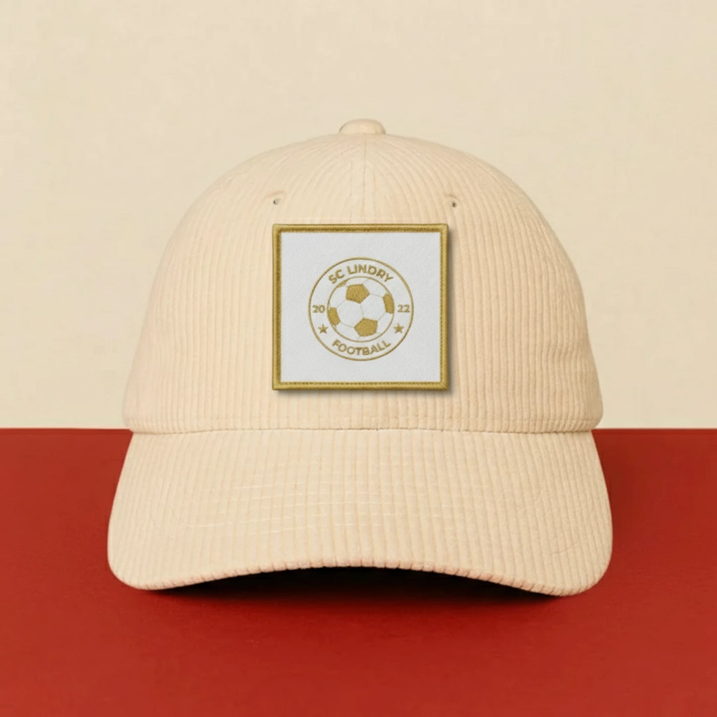 Détail broderie patch Sporting Club Lindry