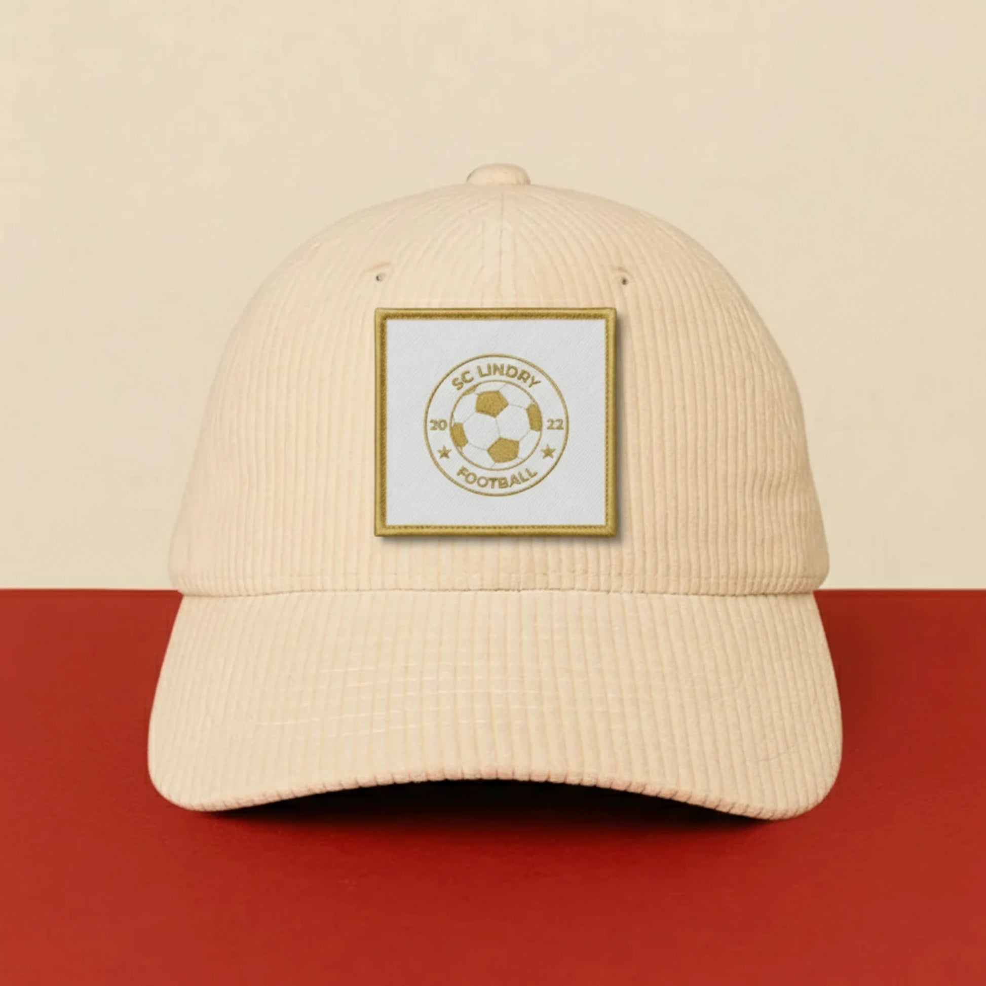 Détail broderie patch Sporting Club Lindry