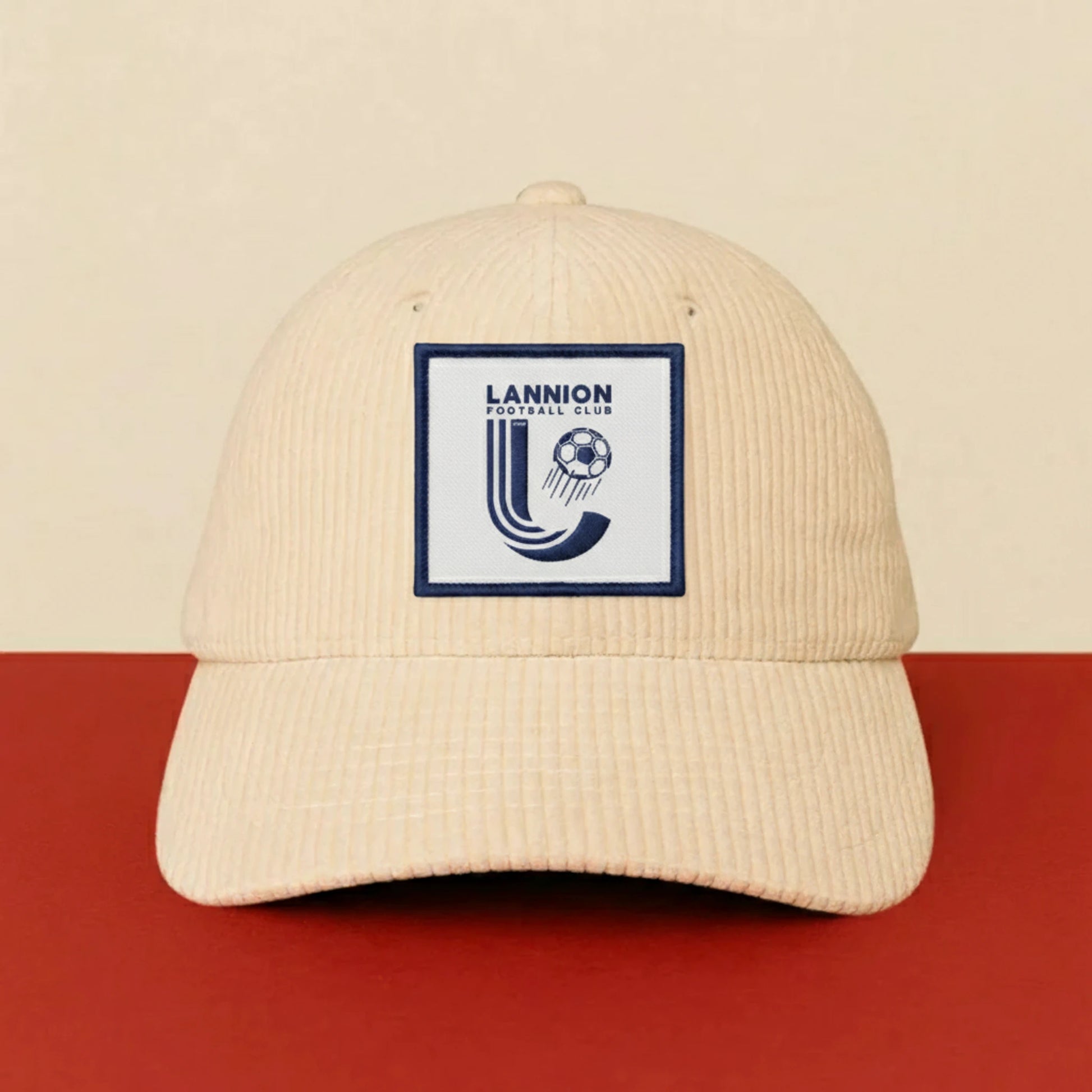 Détail broderie patch LANNION F.C.