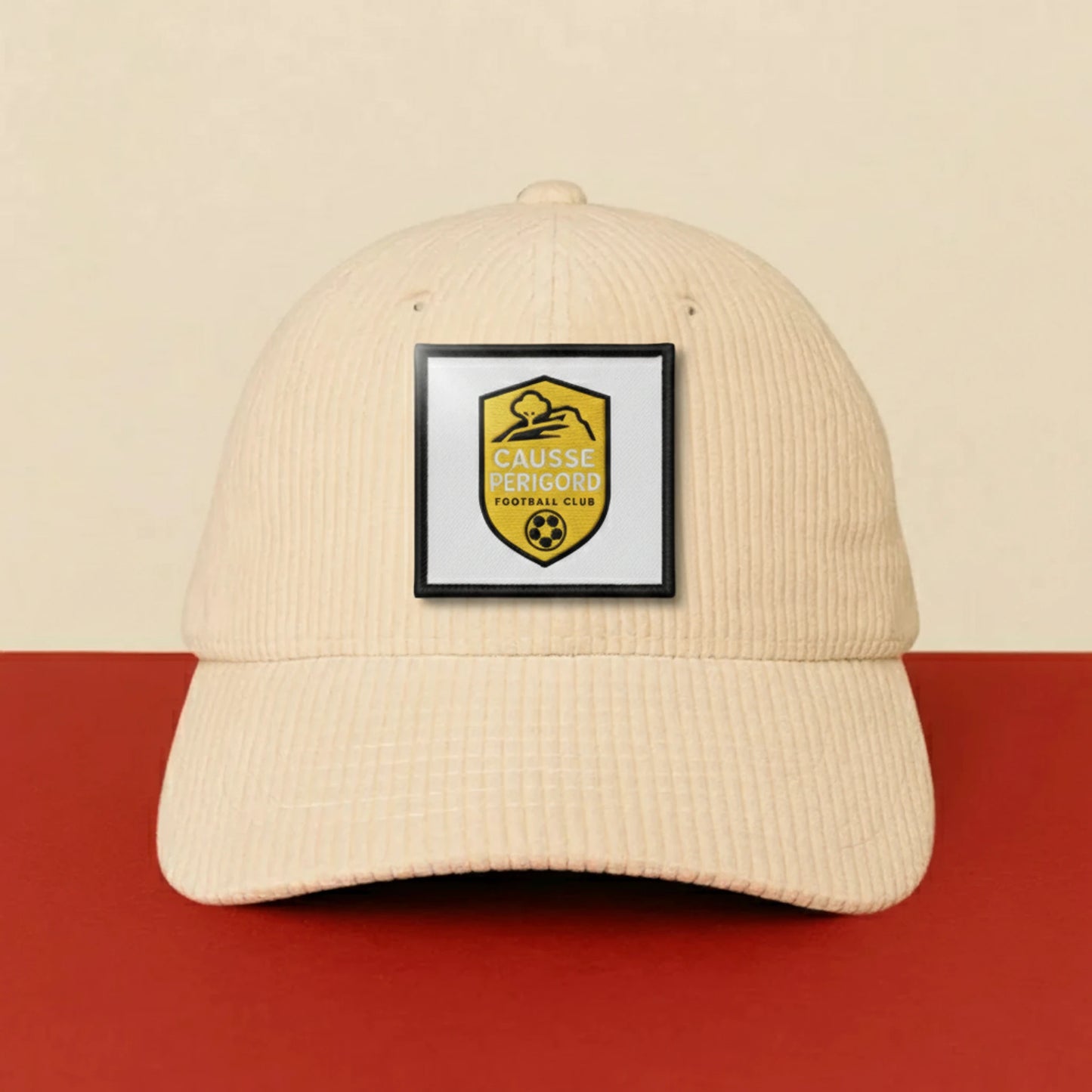 Détail broderie patch FOOT CAUSSE PERIGORD