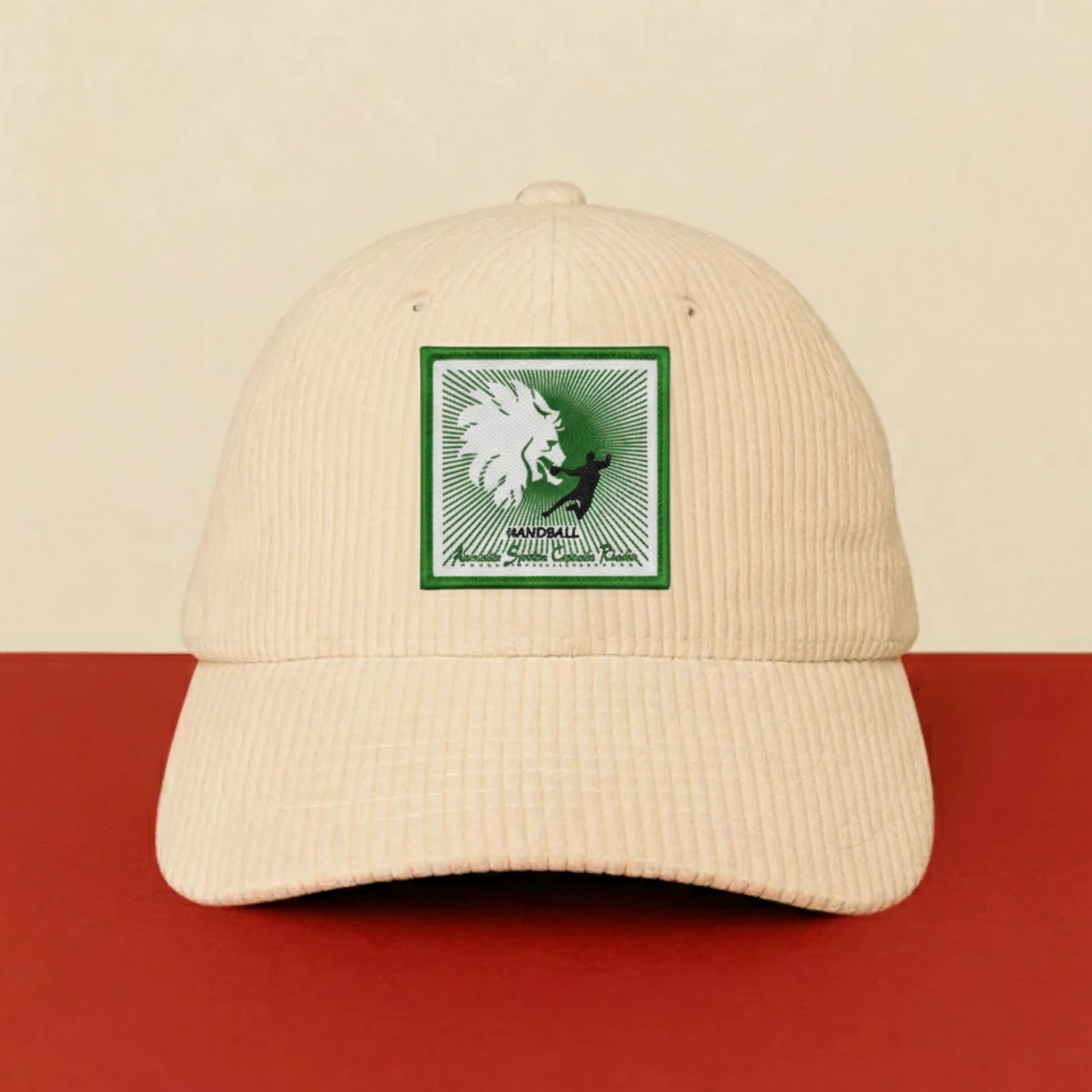 Patch AS Crepieux Rillieux HB sur casquette à velcro PPATCH