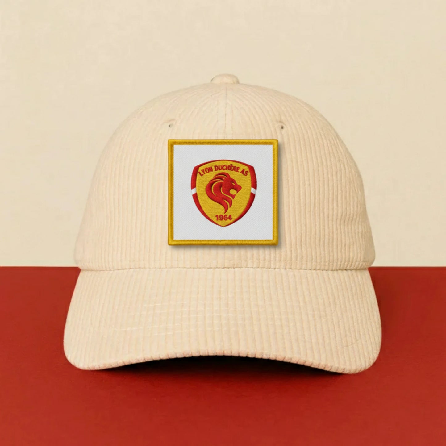 Patch As Lyon Duchere sur casquette à velcro PPATCH