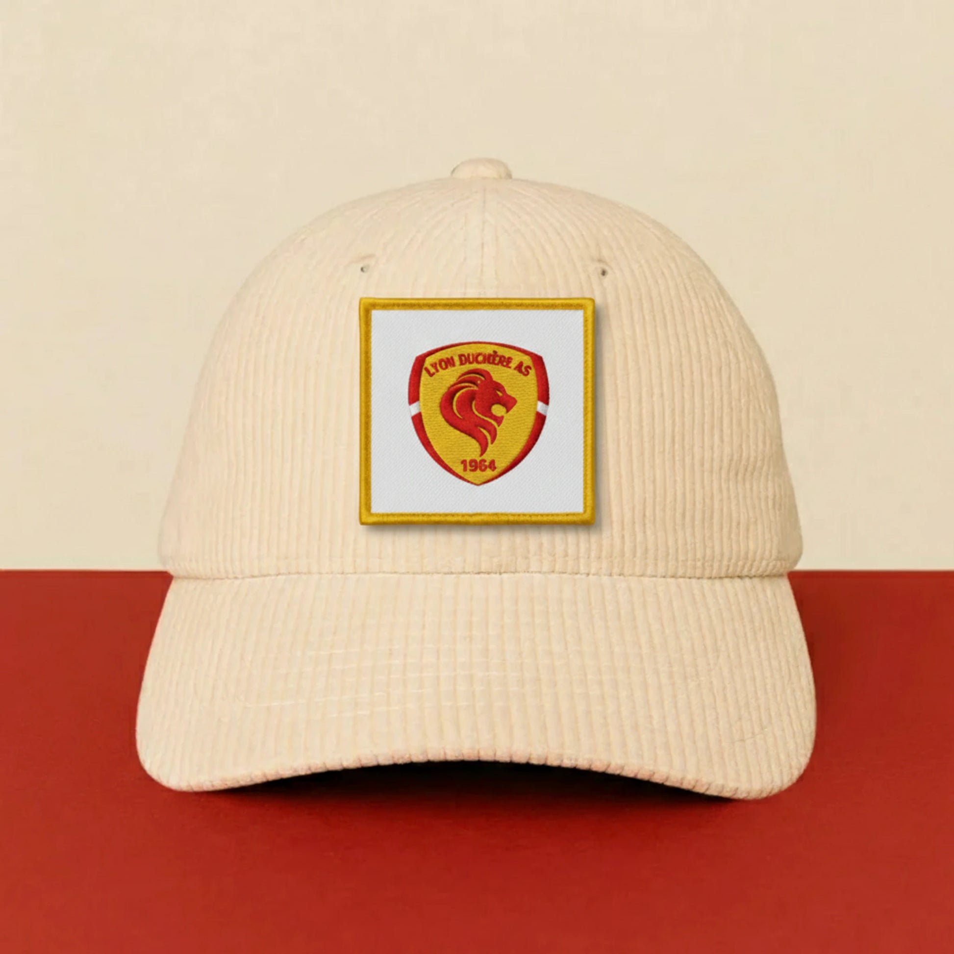 Patch As Lyon Duchere sur casquette à velcro PPATCH