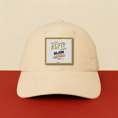 Patch ASPTT DIJON sur casquette à velcro PPATCH