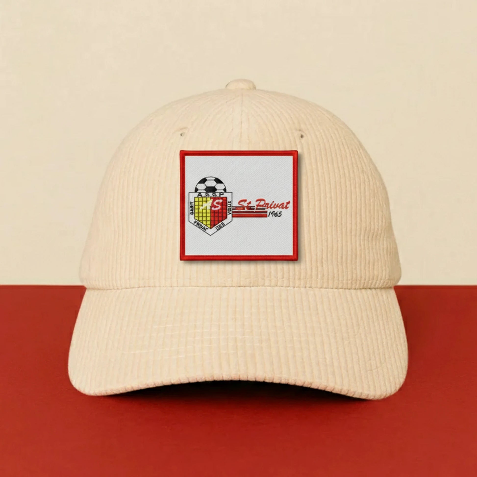 Patch AS St Privat sur casquette à velcro PPATCH