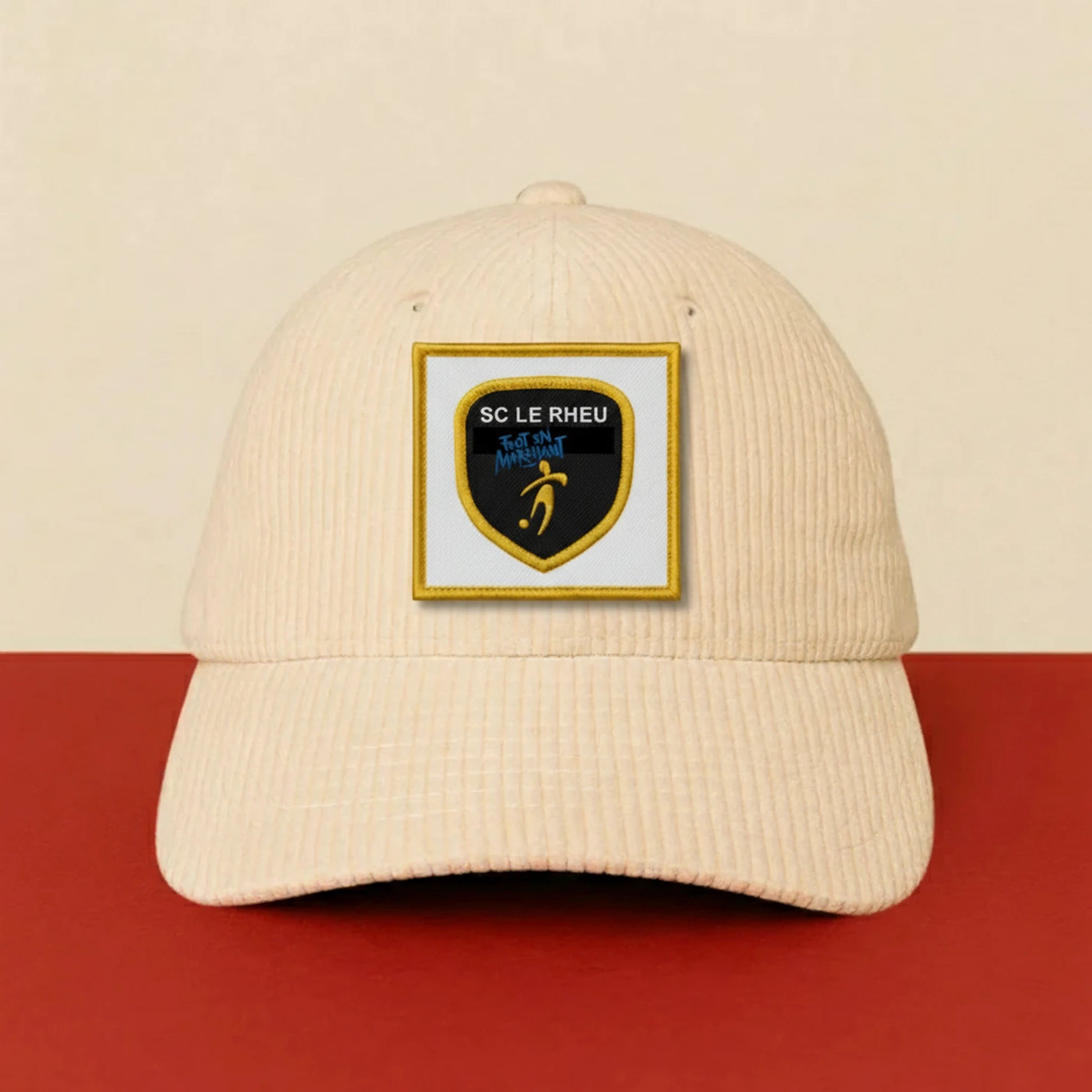 Détail broderie patch S.C. LE RHEU FOOTBALL