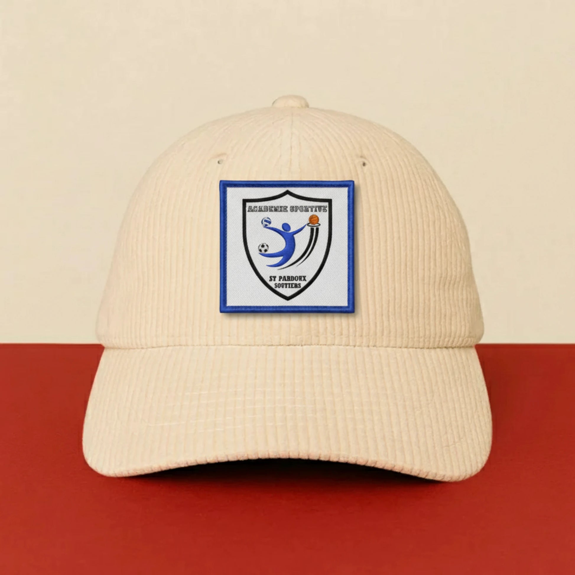 Détail broderie patch Academie Sportive St-Pardoux/soutiers