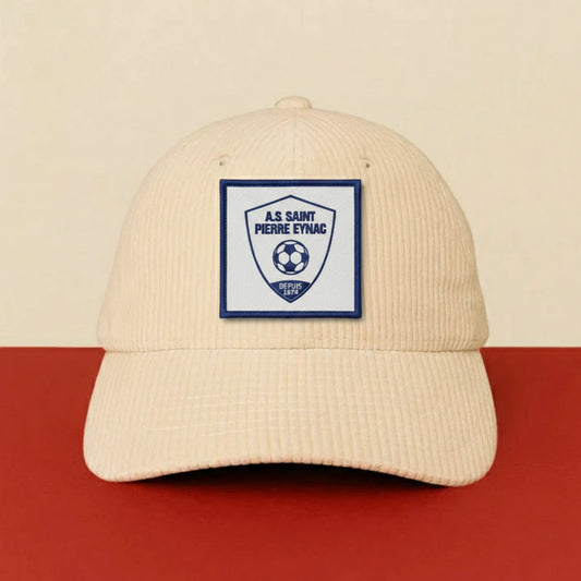Patch A.S. ST PIERRE EYNAC sur casquette à velcro PPATCH