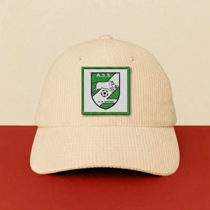 Patch A.S. DE SANSSAT sur casquette à velcro PPATCH