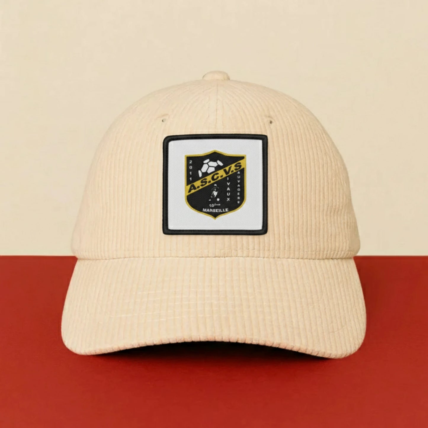 Patch A. S. C. VIVAUX SAUVAGERE 10ÈME sur casquette à velcro PPATCH