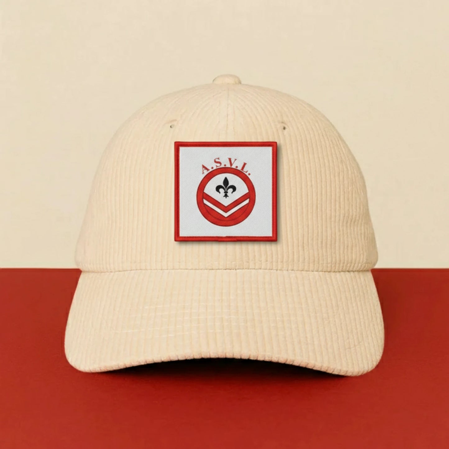 Patch A.S. DE LA VALLEE DU LYS PONT sur casquette à velcro PPATCH