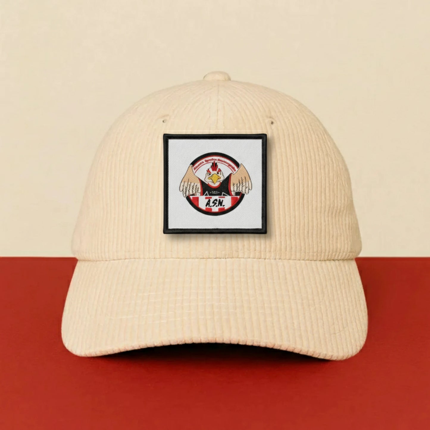 Détail broderie patch ALOUETTE SPORTIVE NEUSSARGUAISE
