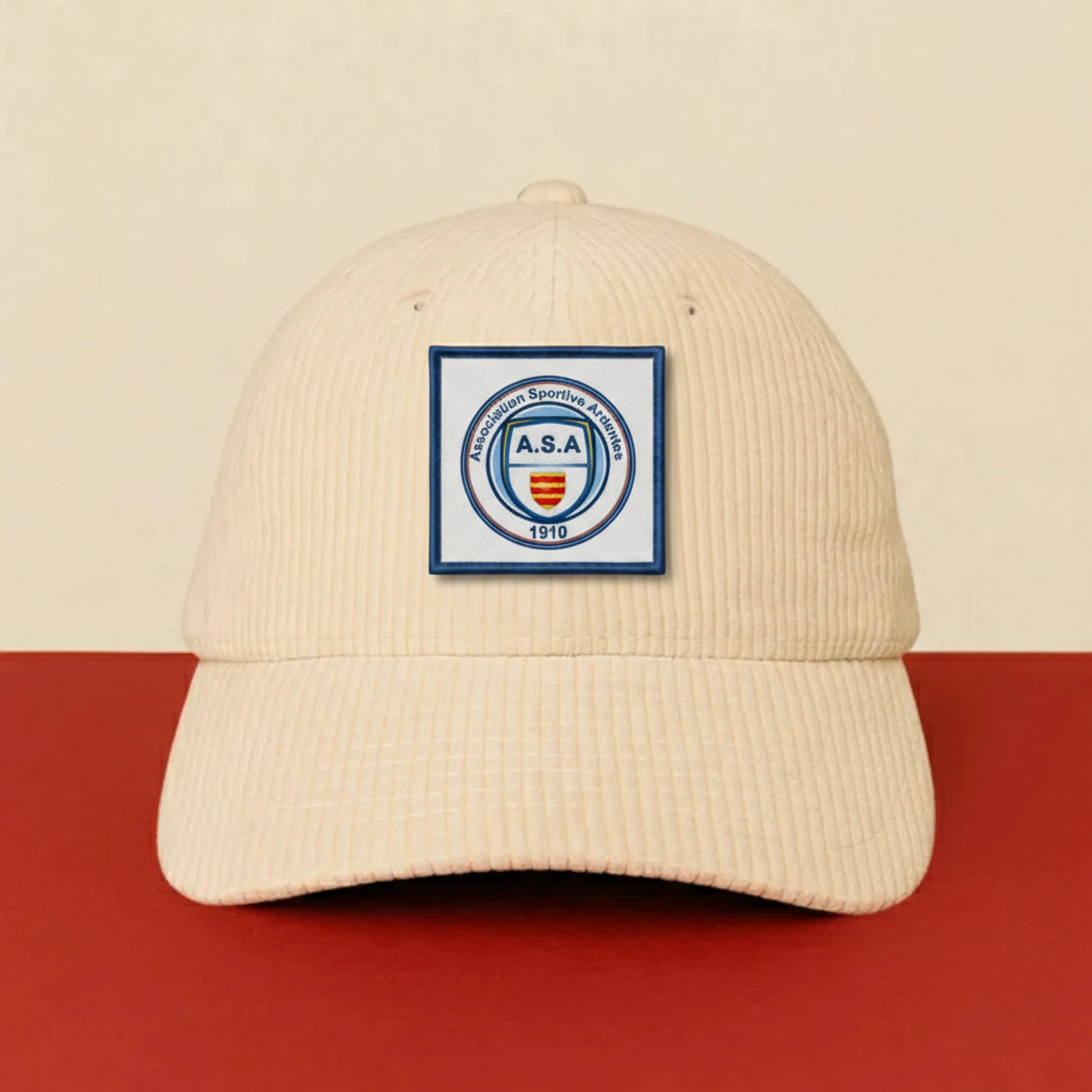 Patch A.S. ARDENTES sur casquette à velcro PPATCH