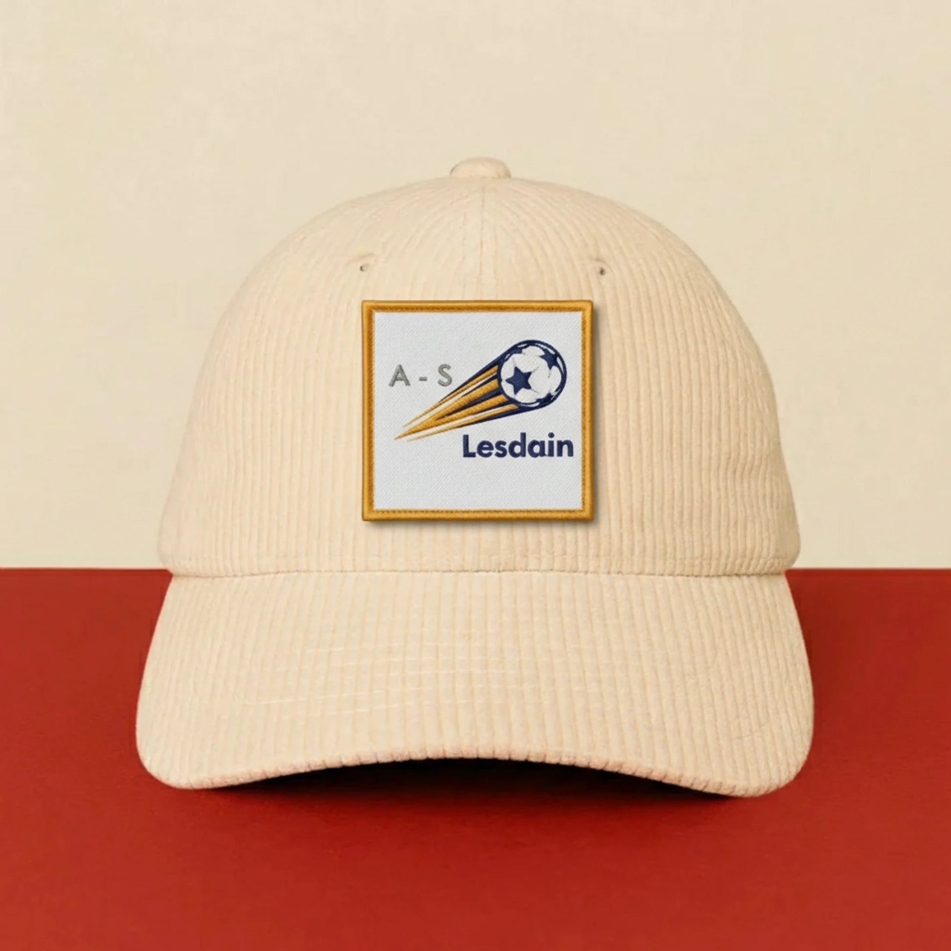 Patch A. S. LESDAIN sur casquette à velcro PPATCH