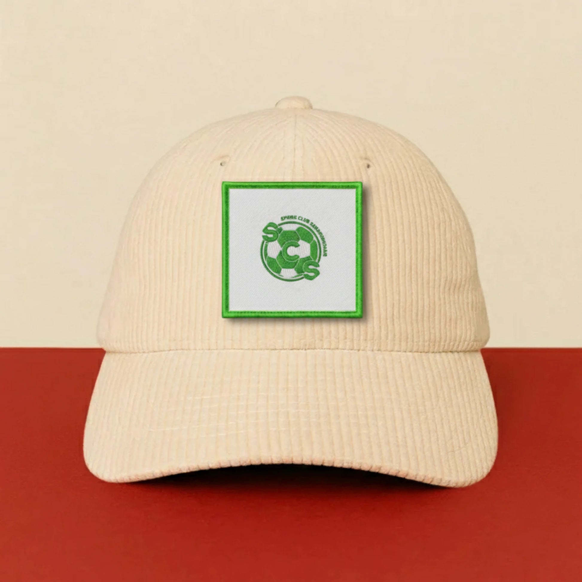 Détail broderie patch SPORTING CLUB SARAMONAIS