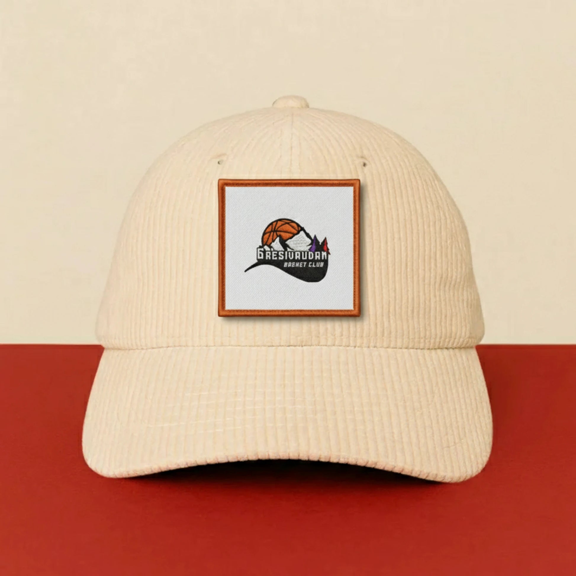 Patch Gresivaudan Basket Club sur casquette à velcro PPATCH