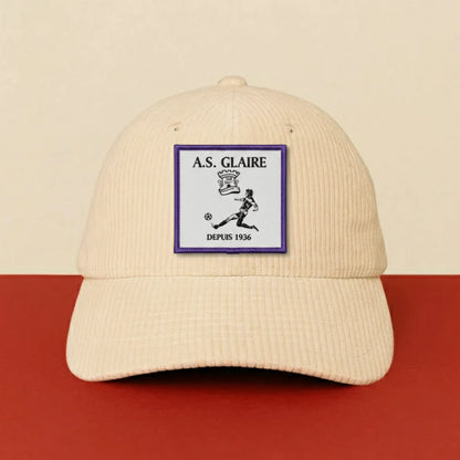 Patch A.S. DE GLAIRE sur casquette à velcro PPATCH