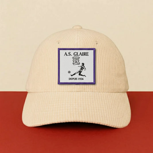Patch A.S. DE GLAIRE sur casquette à velcro PPATCH