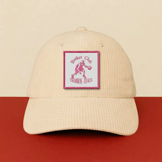 Patch Basket Club Chambon Evaux sur casquette à velcro PPATCH