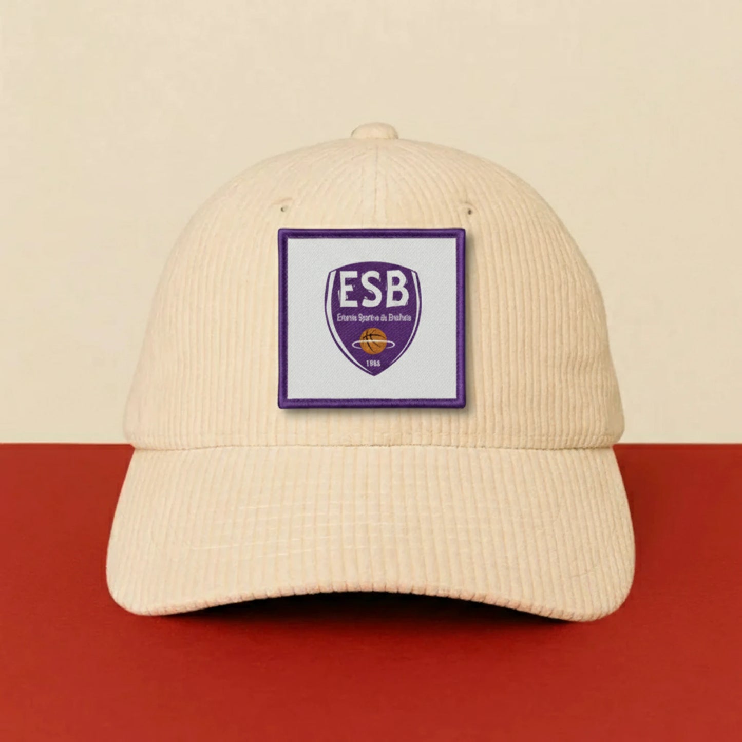 Patch ES du Bruilhois Basket sur casquette à velcro PPATCH