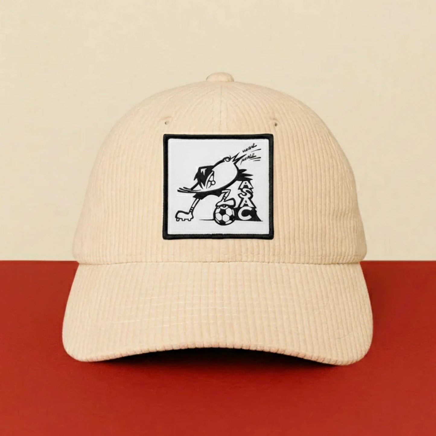 Patch A.S.AM. CLOCHEMERLE VAUX BEAUJOL sur casquette à velcro PPATCH