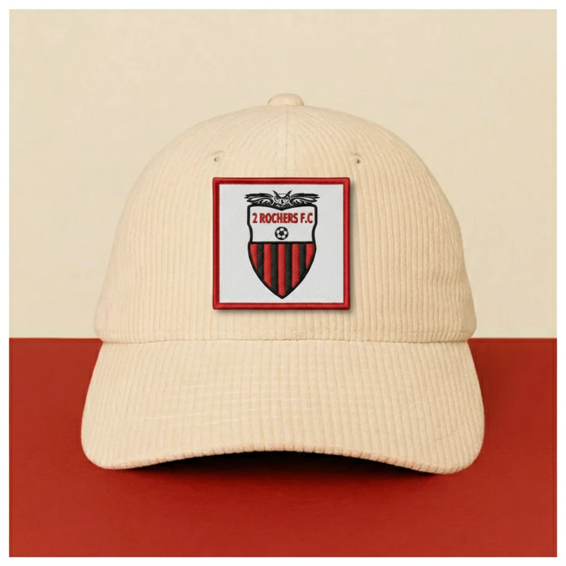 Détail broderie patch 2 ROCHERS FOOTBALL CLUB