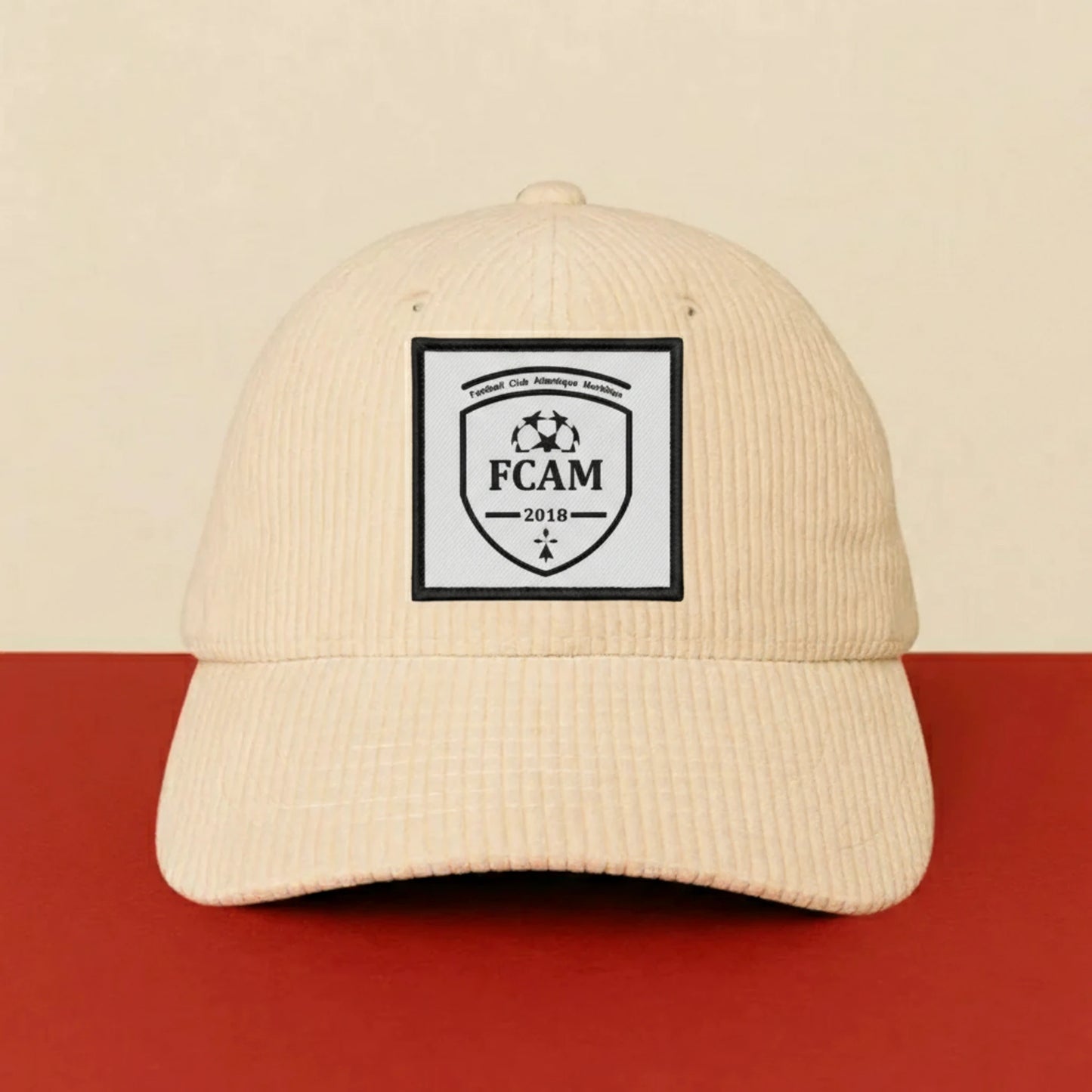 Patch Football Club Atlantique sur casquette à velcro PPATCH