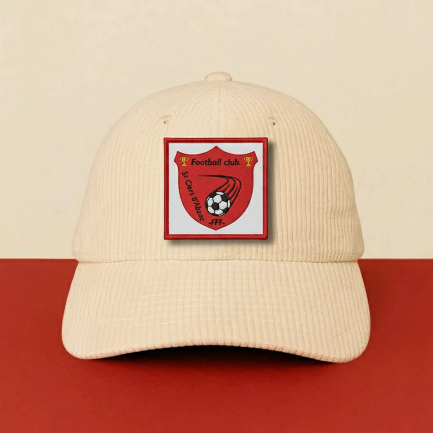 Détail broderie patch FOOTBALL CLUB ST CIERS D ABZAC