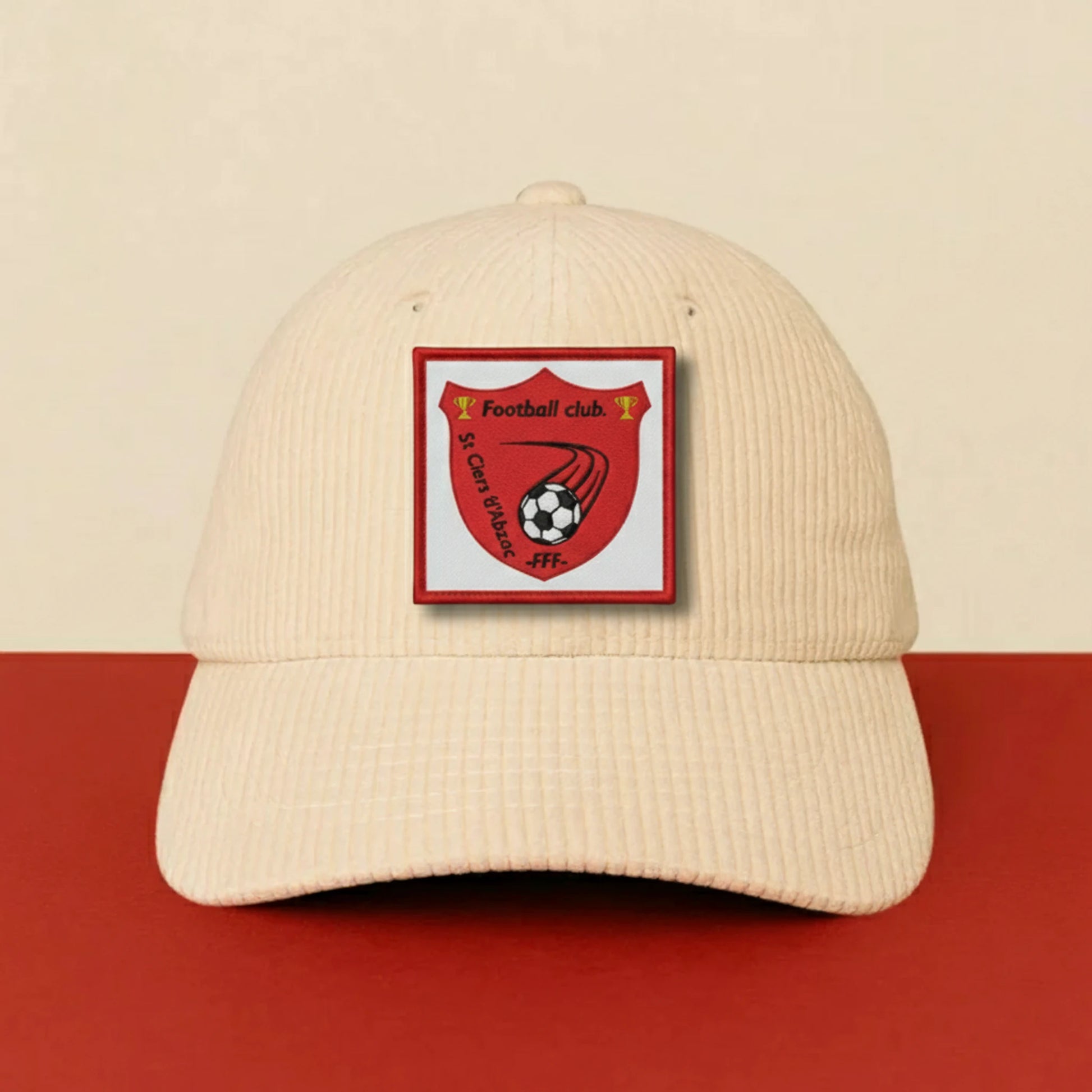 Détail broderie patch FOOTBALL CLUB ST CIERS D ABZAC