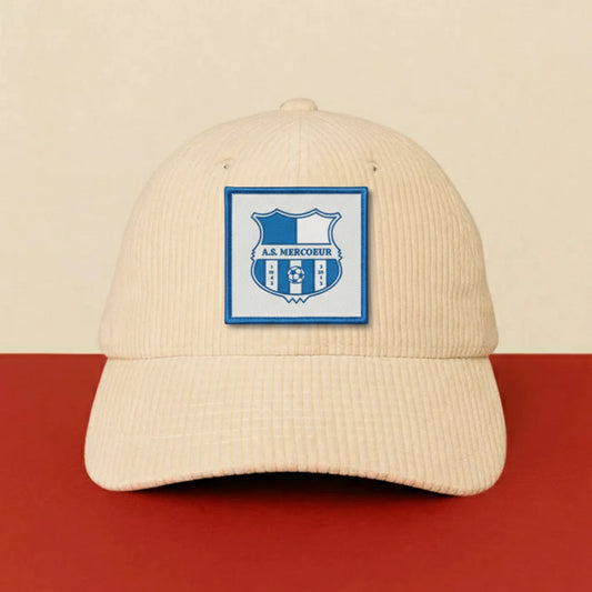 Patch A.S. DE MERCOEUR sur casquette à velcro PPATCH