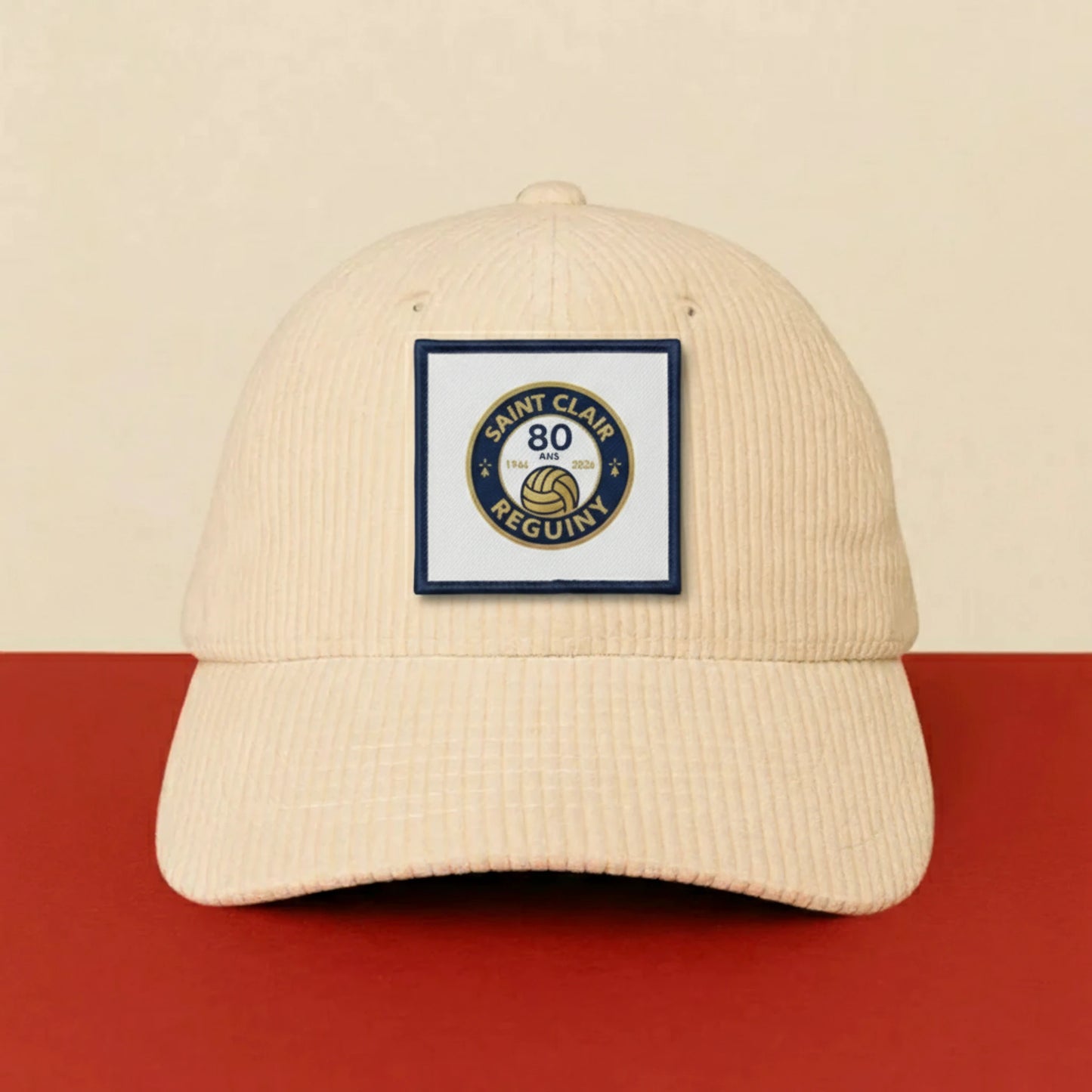 Détail broderie patch SAINT CLAIR REGUINY FOOTBALL